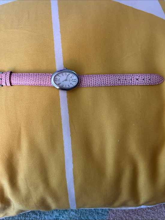Quartz Accessories - Pink Lizzard Leather Strap Quartz Women's Watch